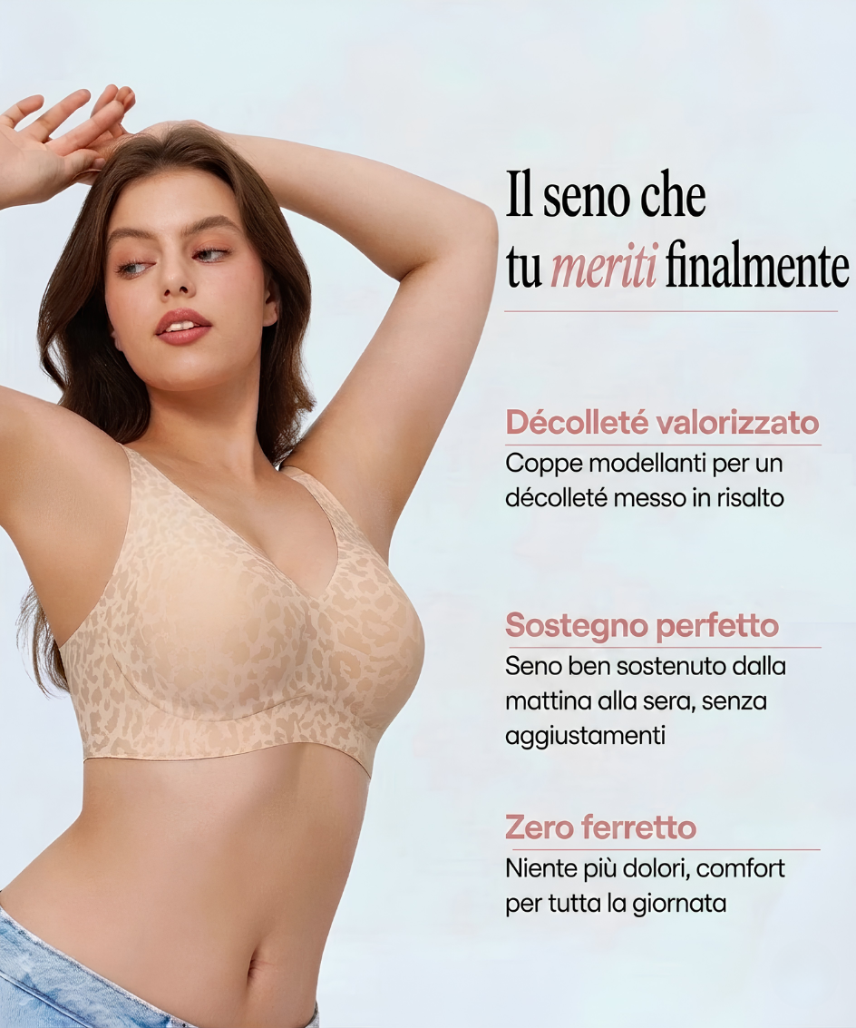 Reggiseno senza cuciture morbido comfort con striscia gelatinosa senza ferretto